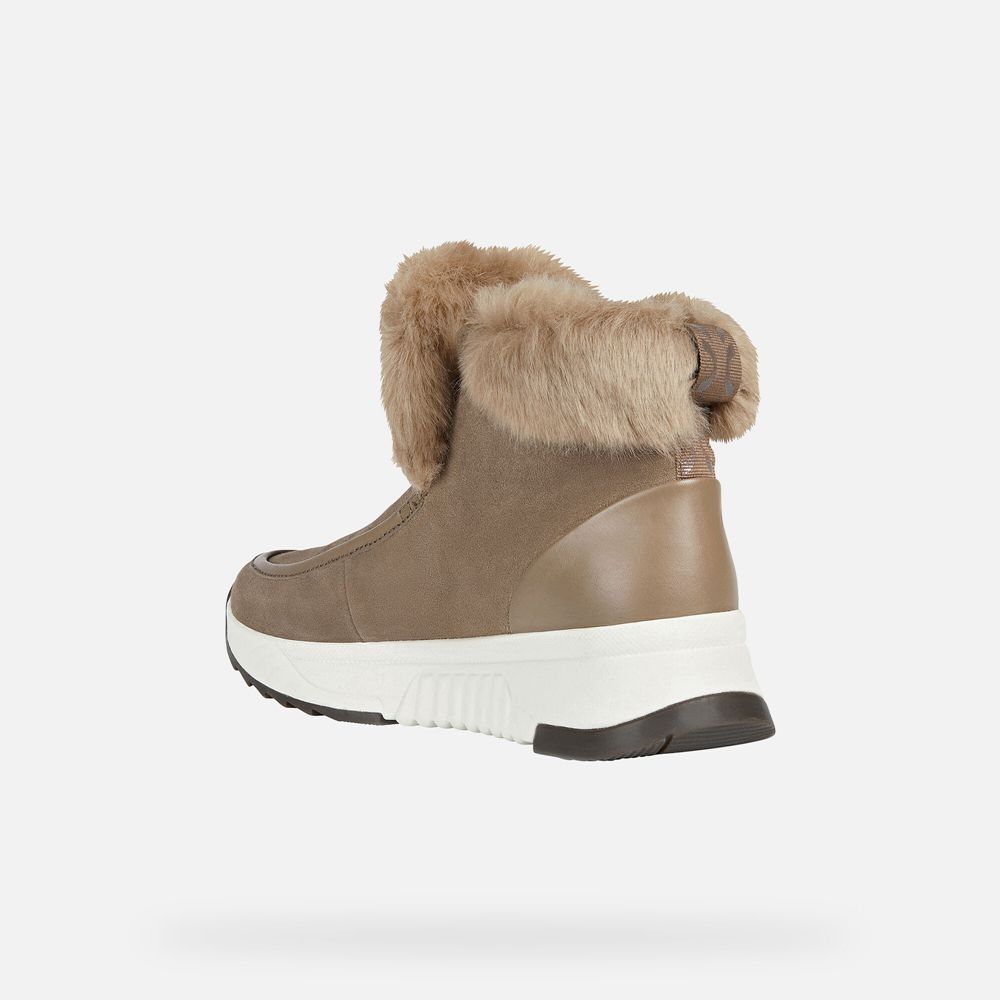 Geox Bayan Ankle Bot Koyu Bej Rengi - Falena Abx - KCX-942305